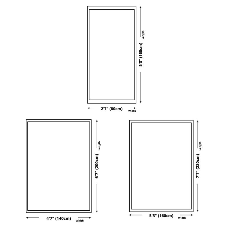 Nordic Ink Traces Carpet Color Mixed Polyester Rug Anti-Slip Backing Carpet for Home Decoration