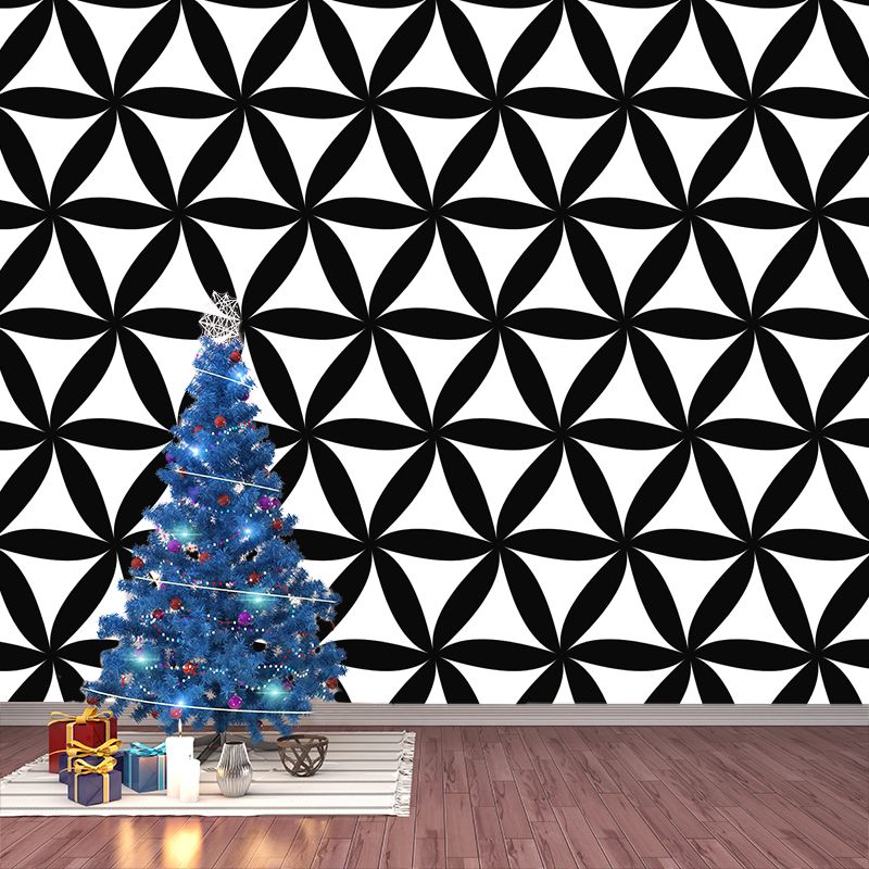 Illustration Geometry Mural Wall Decor Environment Friendly for Dining Room