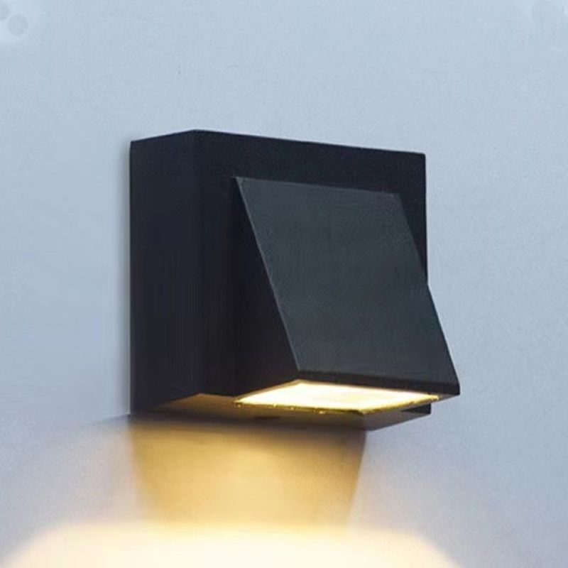 Geometric Wall Mounted Lamp Contemporary Metal Wall Lighting Idea