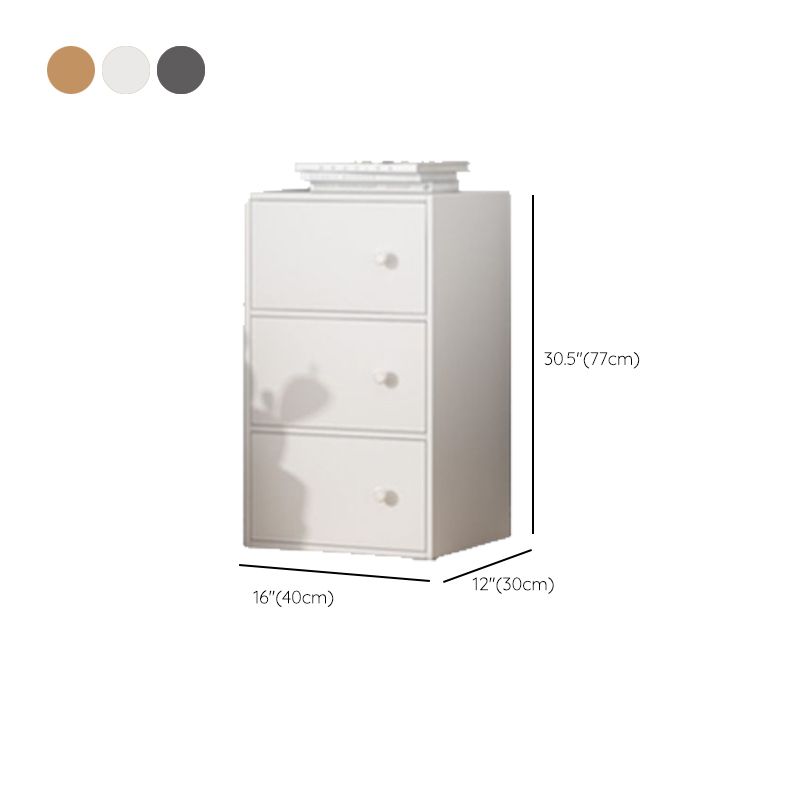 Contemporary Rectangle Storage Cabinet Manufactured Wood Accent Cabinet with Doors
