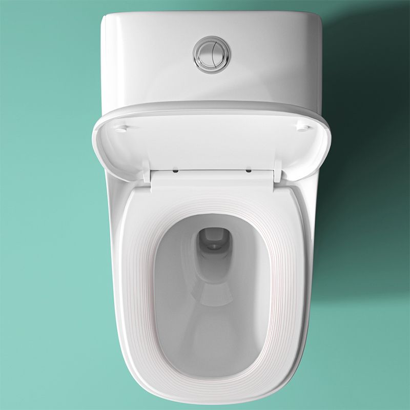 Traditional Floor Mount Toilet Slow Close Seat Included Toilet Bowl for Bathroom