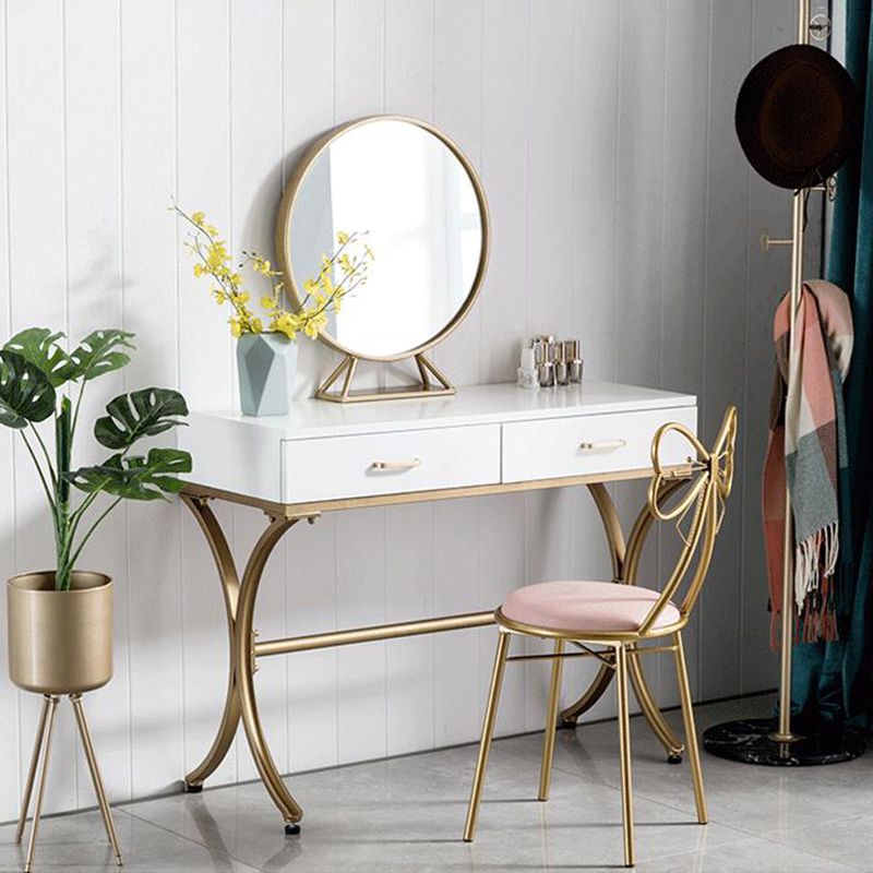 Chaise de salle à manger rembourrée de style scandinave, chaise simple sans accoudoirs à dossier ouvert