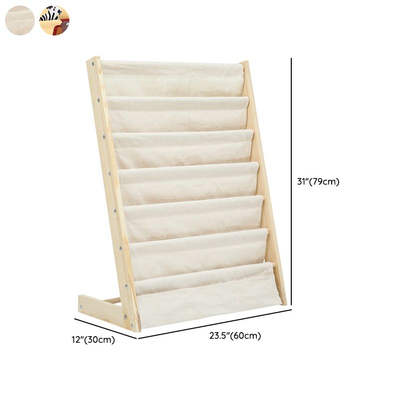 Scandinavian Closed Back Bookshelf Freestanding Wood Book Display