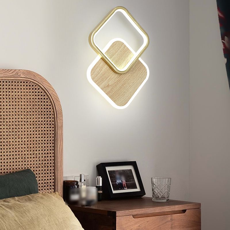 Geometric Wall Lighting Modern Style Wood Wall Lighting Ideas