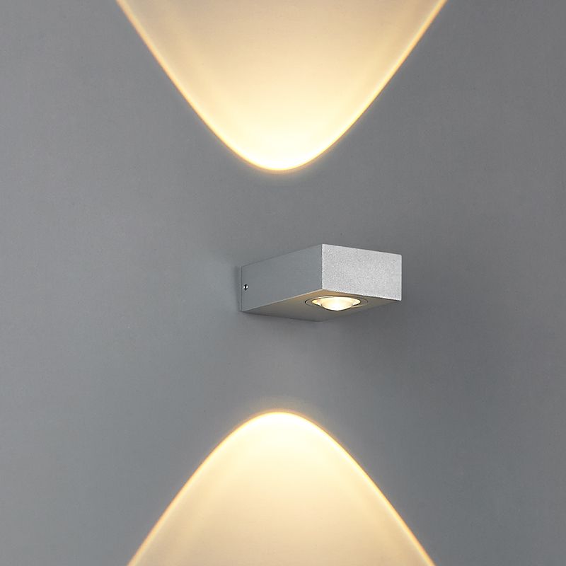 Square Shape Metal Wall Light Modern Style Multi Lights Wall Mount Light Fixture