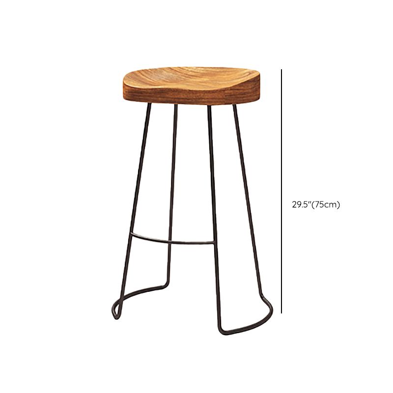 Contemporary Metal Legs Counter Chair Living Room Bar Stools