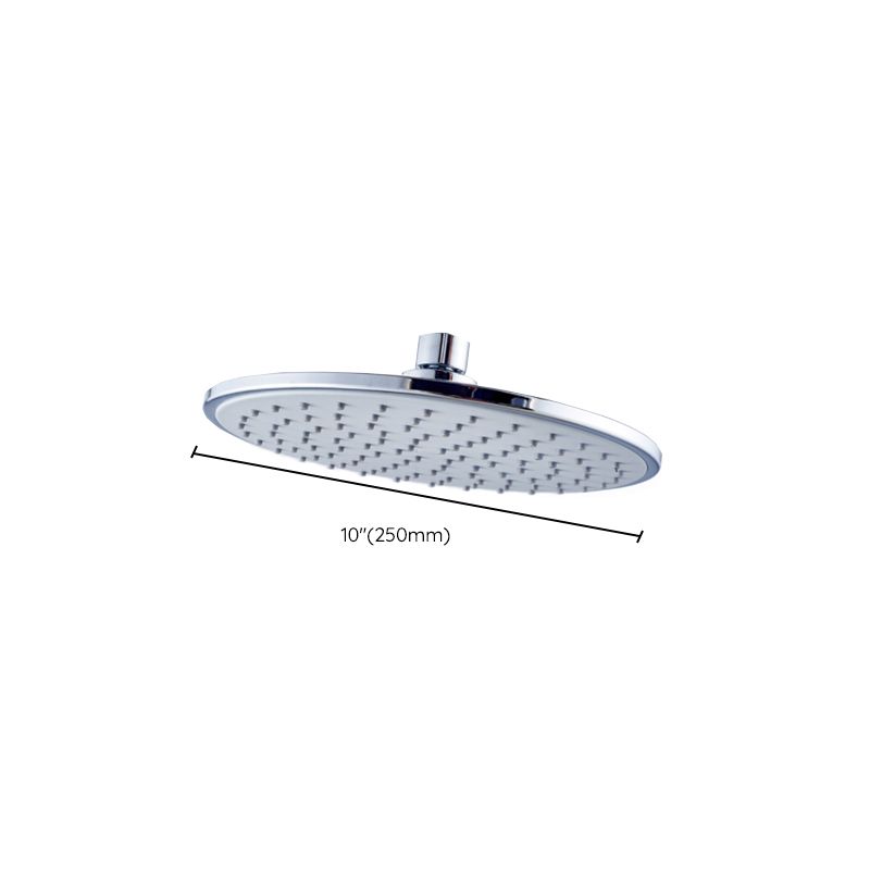 Wall Mounted Fixed Shower Head Modern Style Metal Shower Head