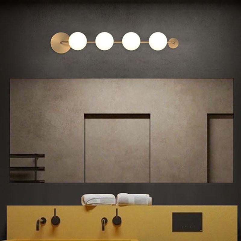 Contemporary Global Wall Mounted Light Metal Vanity Wall Lamps for Bathroom