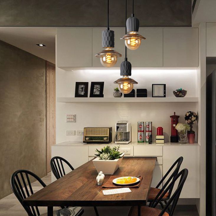 Aparte de iluminación suspendida de 1 luces kit de luz colgante moderno para comedor