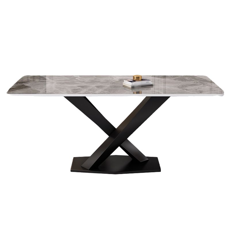 Stone Dining Room Collection Traditioneller, luxuriöser Esstisch mit Sockel