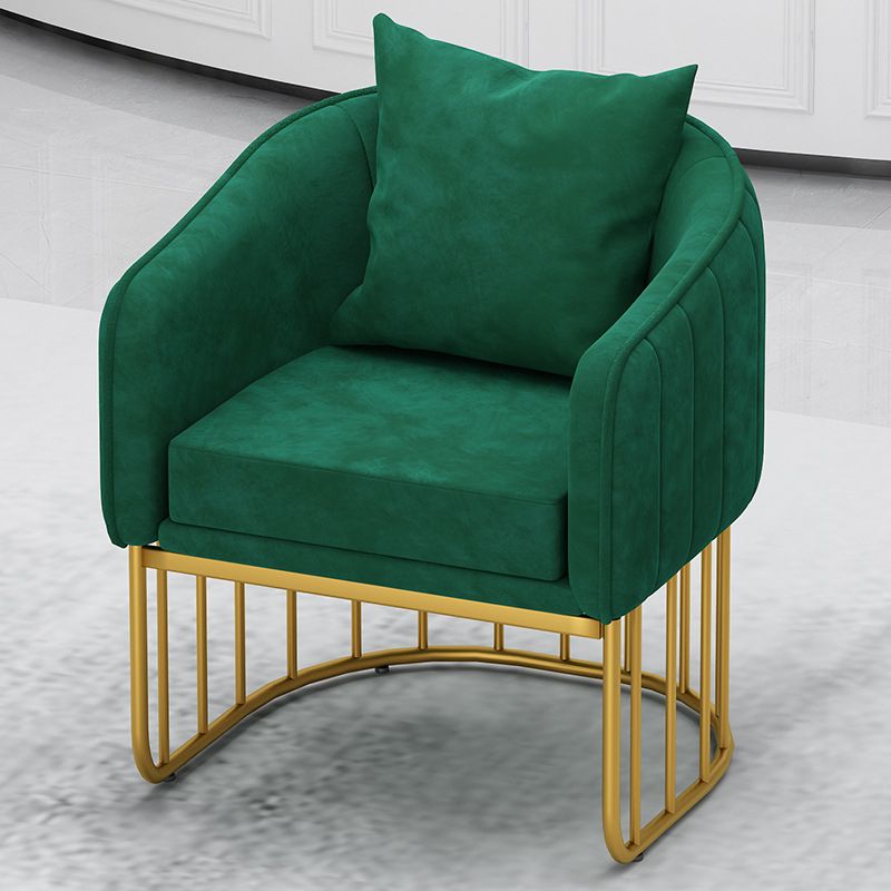 Scandinavian 29.52" H Pillow Back Sofa Solid Color Slope Arm Sofa