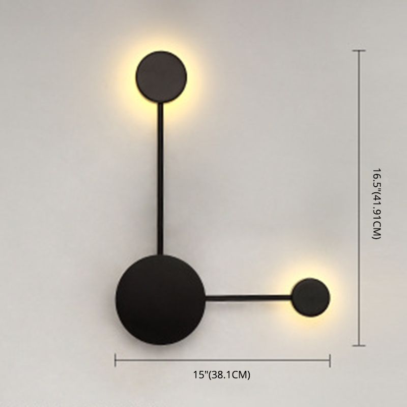 Kreisförmige Wandmontaglampe moderne Einfachheit Acrylwandhalterung für Wohnzimmer