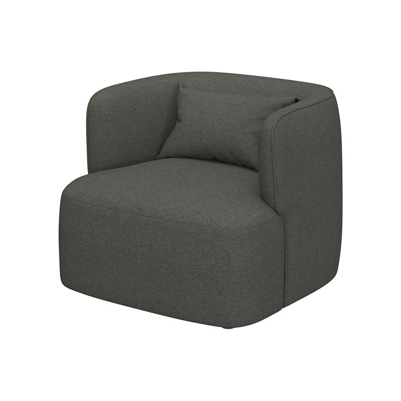 33.46" Wide Barrel Chair Recessed Arms Included Chair for Living Room