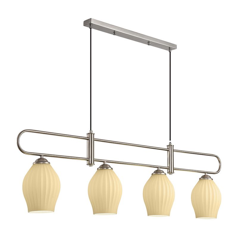 Modern Style Bell Shade Island Pendants Glass Pendant Lights for Dining Room
