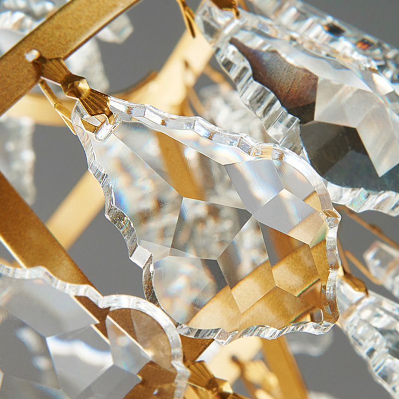 Petite lampe suspendue en cristal élégant