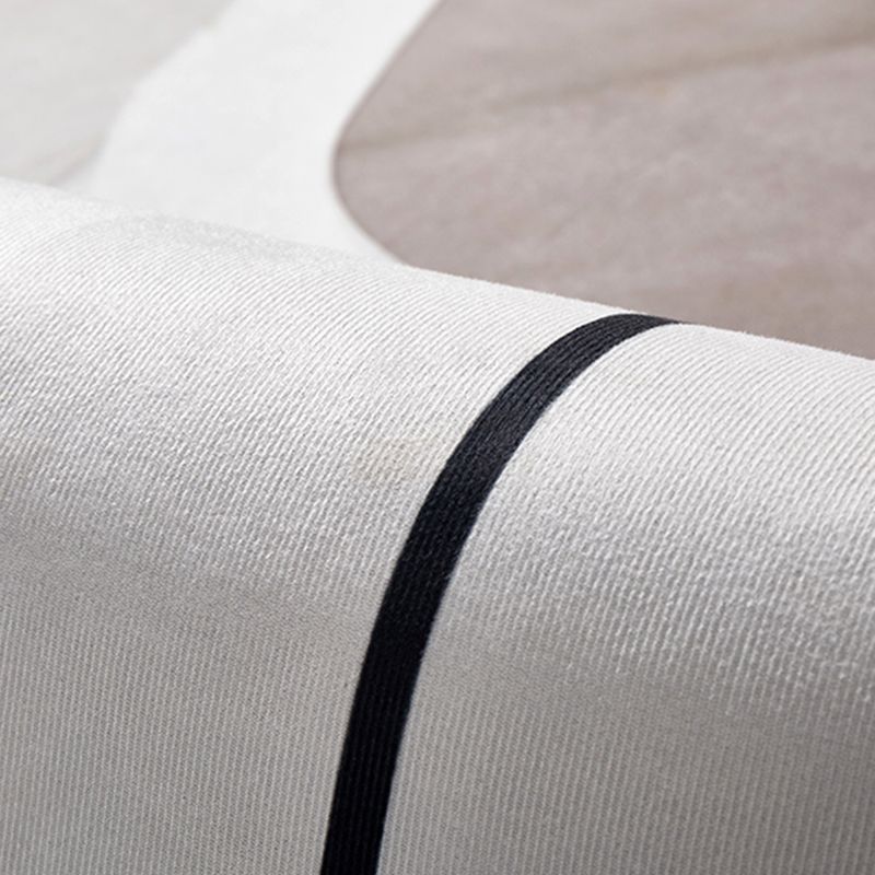 Tapis Simple en Polyester, ton blanc, bloc de couleur abstrait, résistant aux taches, pour la décoration de la maison
