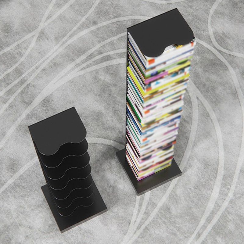 Metal Geometrisches Bücherregal zeitgenössischer Stil vertikales Buchregal