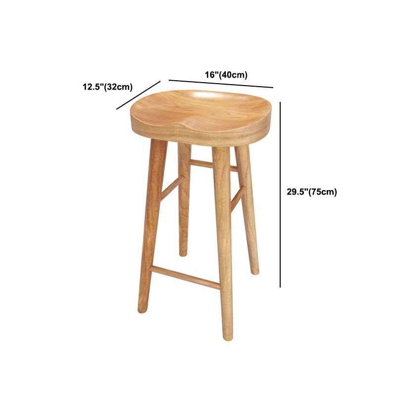 Contemporary Rectangle Bar Table Set 1/2/4/7 Pcs Solid Wood Bar Table and Bar Stools