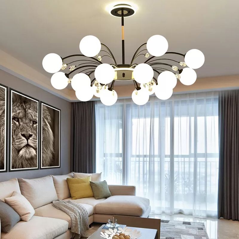 Globe Pendant Lights Modern Glass Pendant Lighting Fixture for Living Room