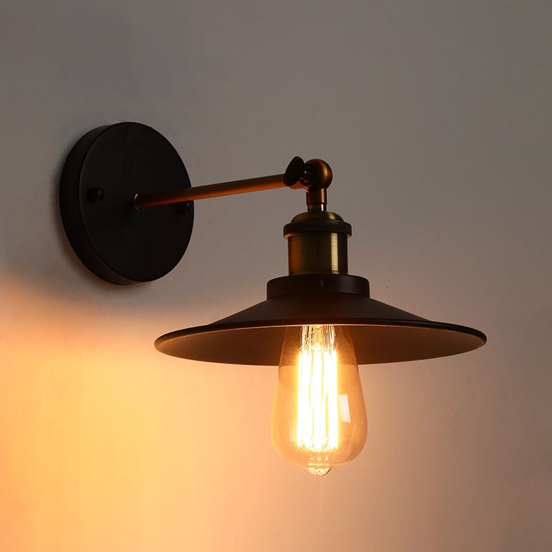Industrielle Leuchte Leuchte Black Metall Wandlampe für Küchenrestaurant