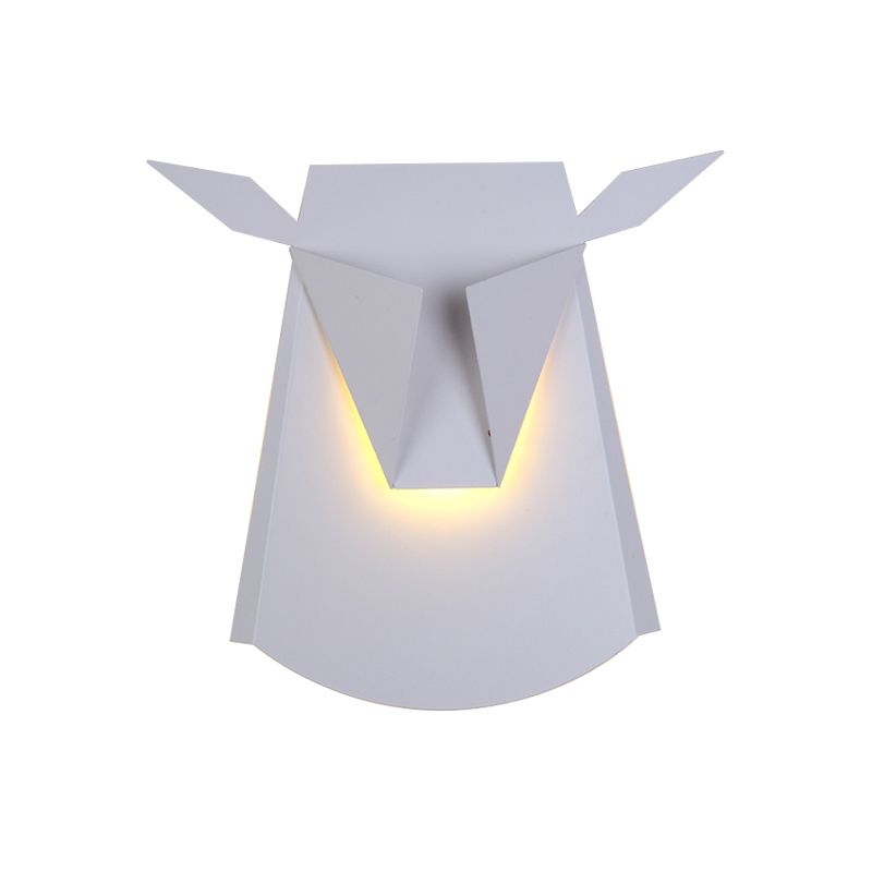 Metaal os -hoofd muur licht keuken woonkamer dier sconce licht met warme verlichting