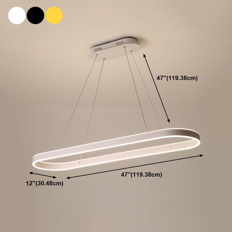 Forma de geometría Luz de colgante de estilo moderno Metal Metal LED Ilumining de iluminación