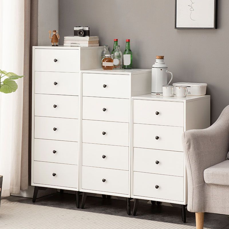 Contemporary Chest Vertical Solid Wood Lingerie Chest without Mirror