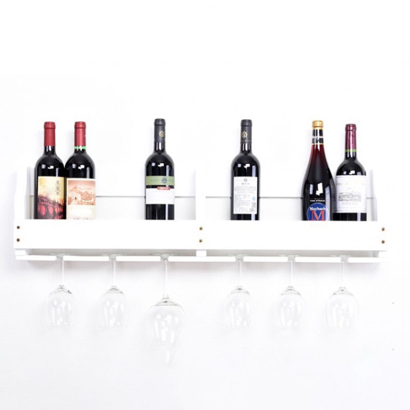 Wood Modern Wine Rack 4.8"Wx9.4"H 12-Bottle Wine Racks for Living Room