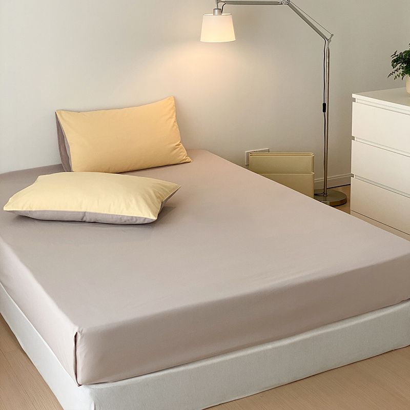 Bed Sheet Solid Color Skin-friendly Breathable Skin-friendly Bed Sheet Set