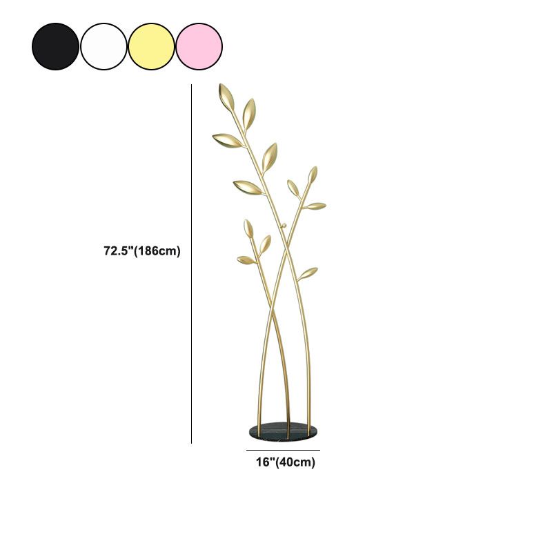 Glam Entry Hall Tree Metal Hooks Included Free Standing Coat Rack