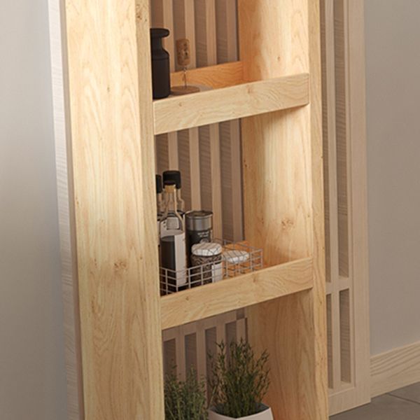 Glam Rectangle Bar Table Set 1/3 Pcs Natural Solid Wood Bar Table and Stools