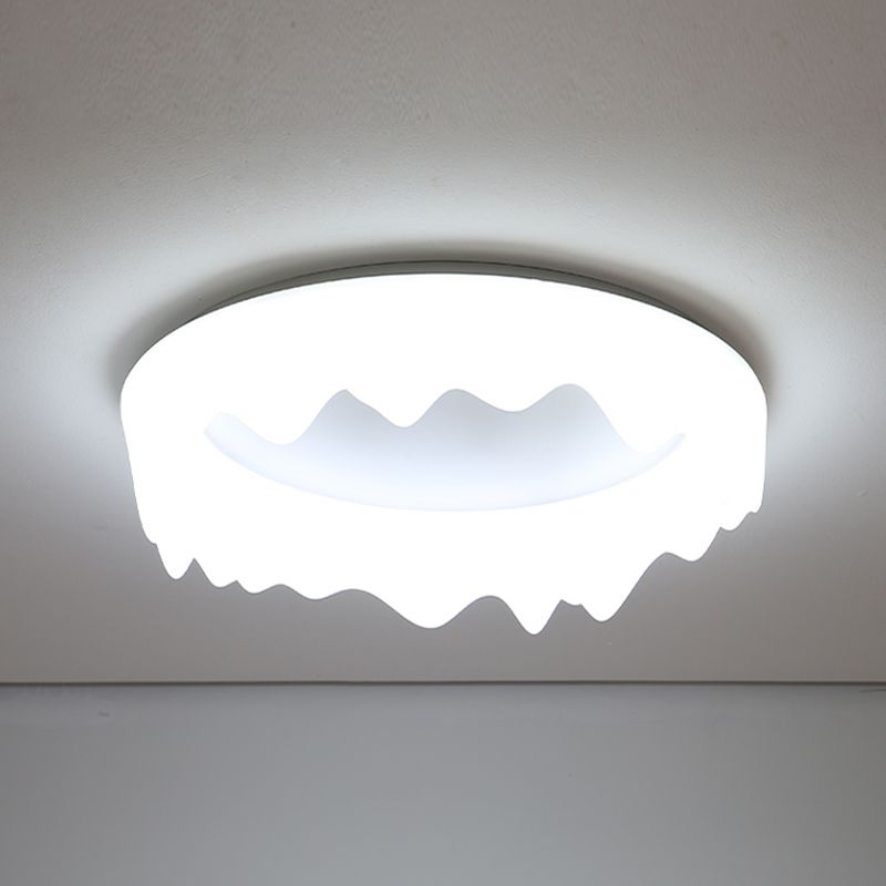 Crown Living Room Ceiling Light Fixture Metal LED Nordic Ceiling Mount Lamp Fixture