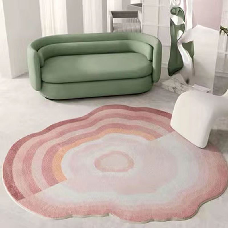 Novelty Ombre Print Carpet Simple Polyester Rug Pet Friendly Area Rug for Living Room