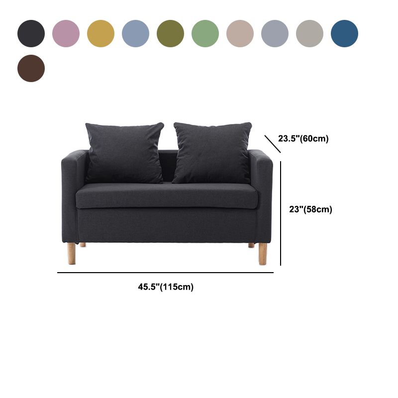Contemporary Loose Back Standard Square Arm Slipcovered Seating