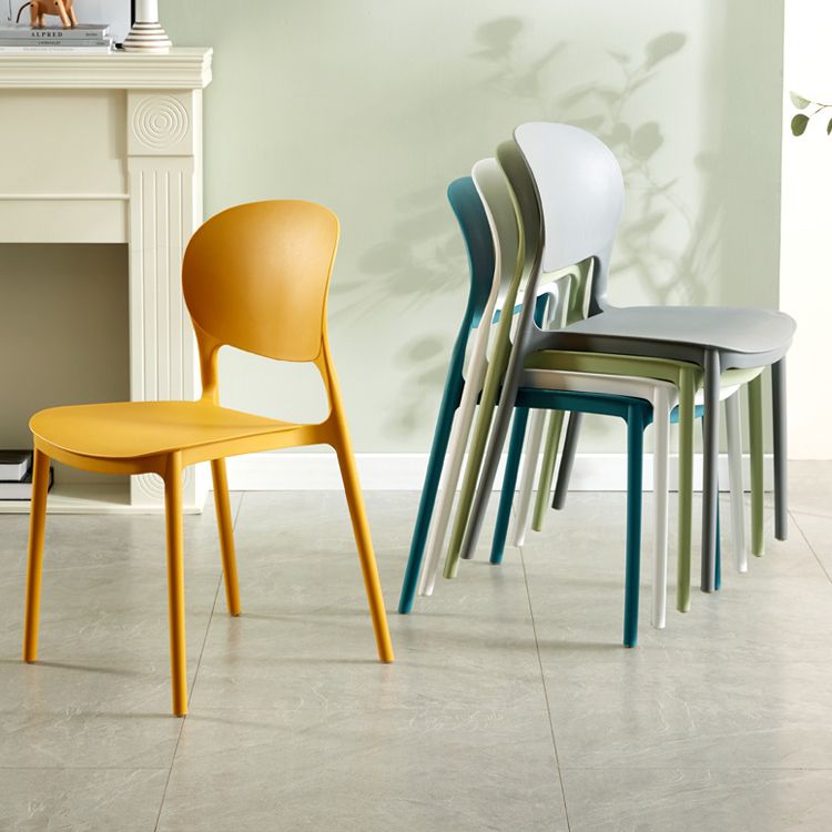Chaise latérale arrière ouverte en plastique moderne 32" H dinant la chaise latérale pour le restaurant