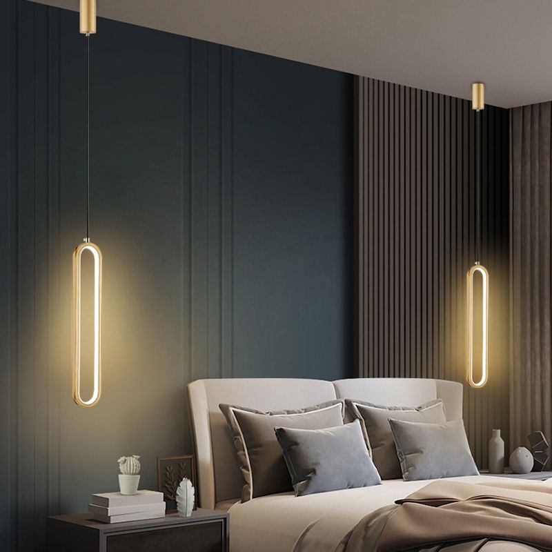 Éclairage de suspension de style moderne linéaire minimaliste Éclairage suspendu pour le salon