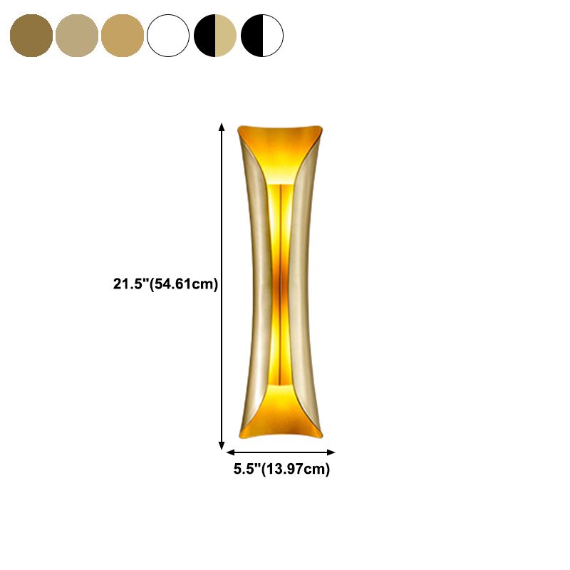 Metal Geometric Shape Wall Lighting Modern Style 2 Lights Wall Mounted Light Fixture