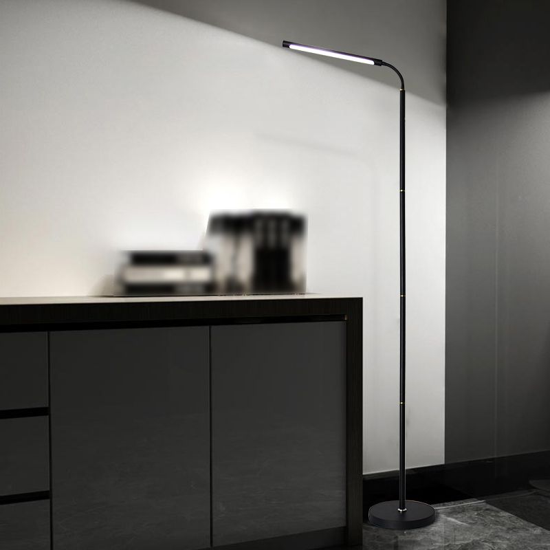 Strip Shape Floor Light 1-Light LED Floor Standing Light with Acrylic Shade