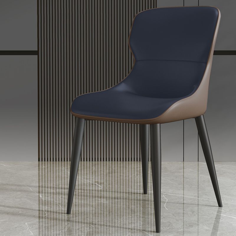 Modern Dining Room Chairs Armless Leather Dining Chairs for Home