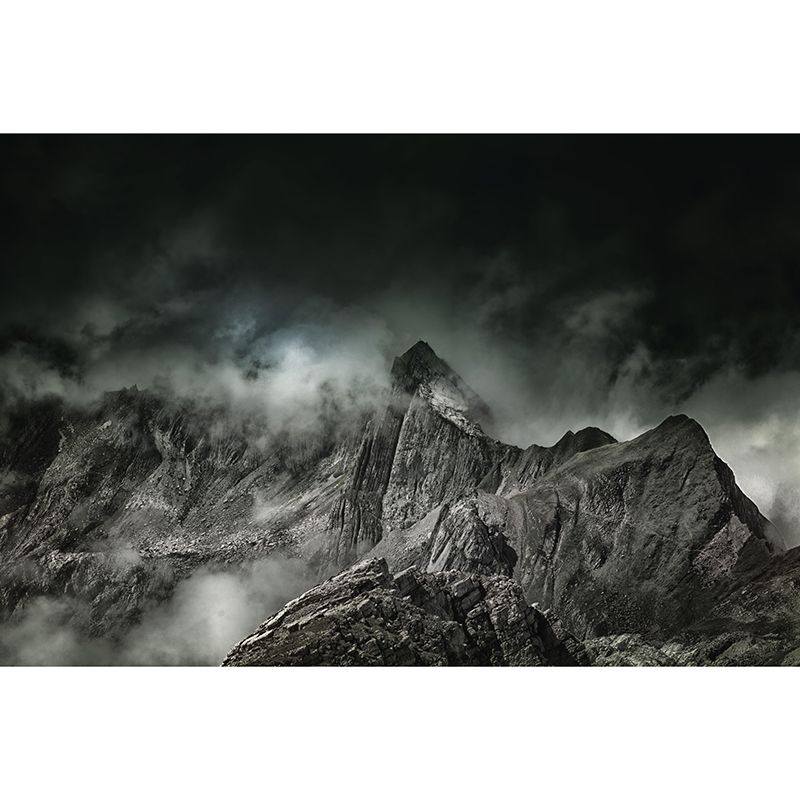 Mountain Scenery Wall Mural Modernism Style Wall Decoration for Sleeping Room