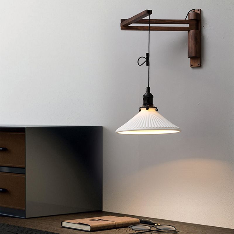 Modern Creative Wall Light Porcelain Bedside Wall Sconce Light for Bedroom