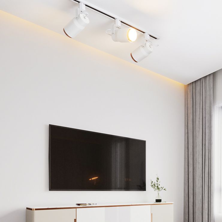 Assayeurs nordiques en métal et en bois Spotlighting Spotlighting Cylindricall Flush Plafond Éclairage de piste pour le foyer et la chambre