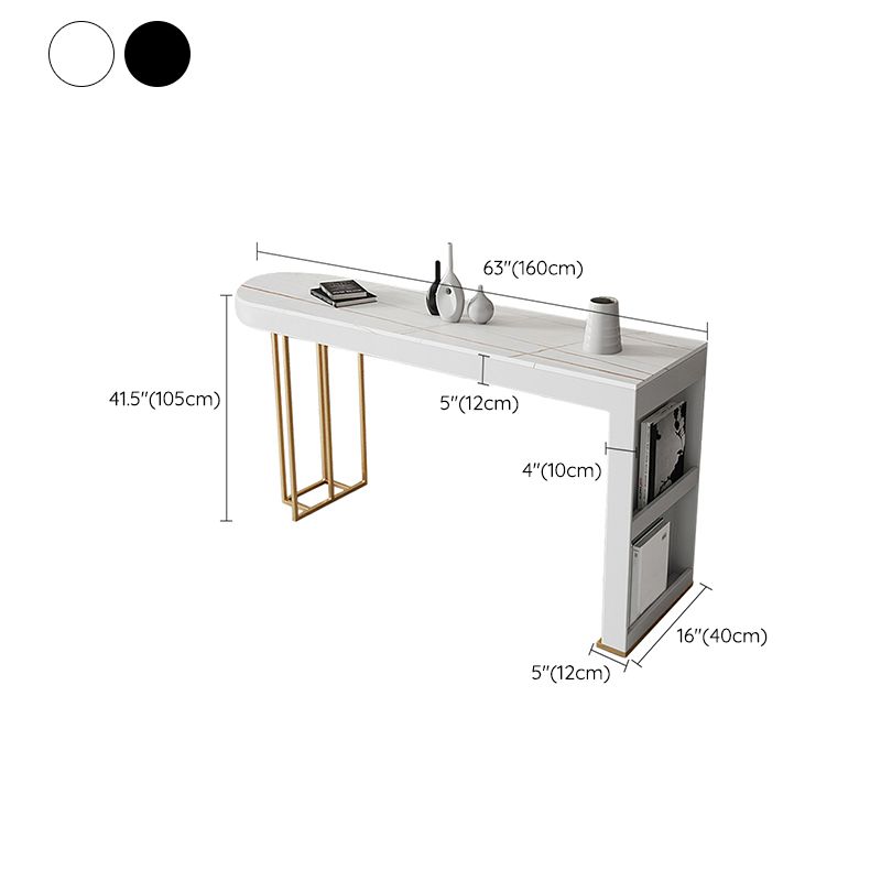Contemporary Sintered Stone Dining Bar Table for Kitchen Dining Room