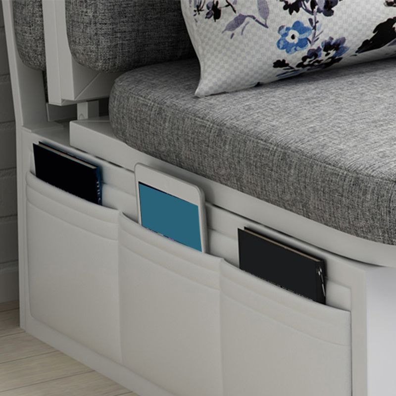 Armless Cotton Blend Contemporary Convertible Bed Sofa Couch