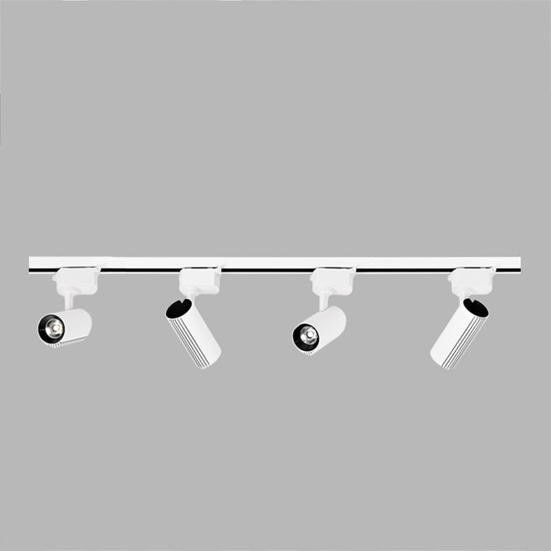 Lámpara de techo de riel LED de forma cilíndrica Montaje de aluminio moderno para sala de estar