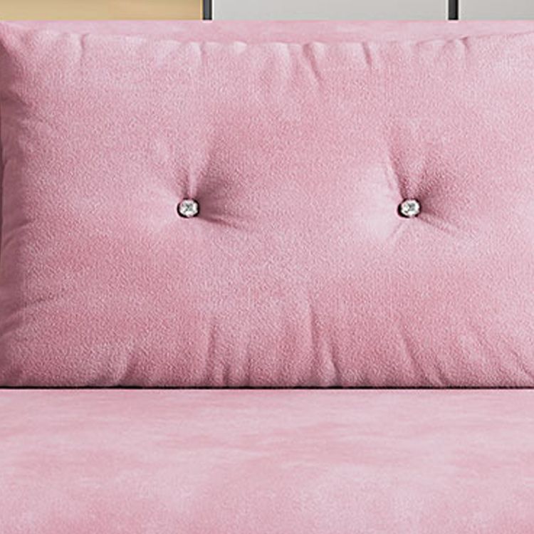 Armless Cushion Back Futon Foldable Pillow Included Sleeper Sofa