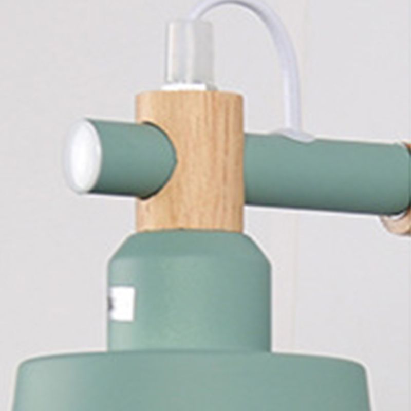 Nordischer Metallwand Wall hell bunte 1 leichte Wandleuchten mit Holz für Schlafzimmer
