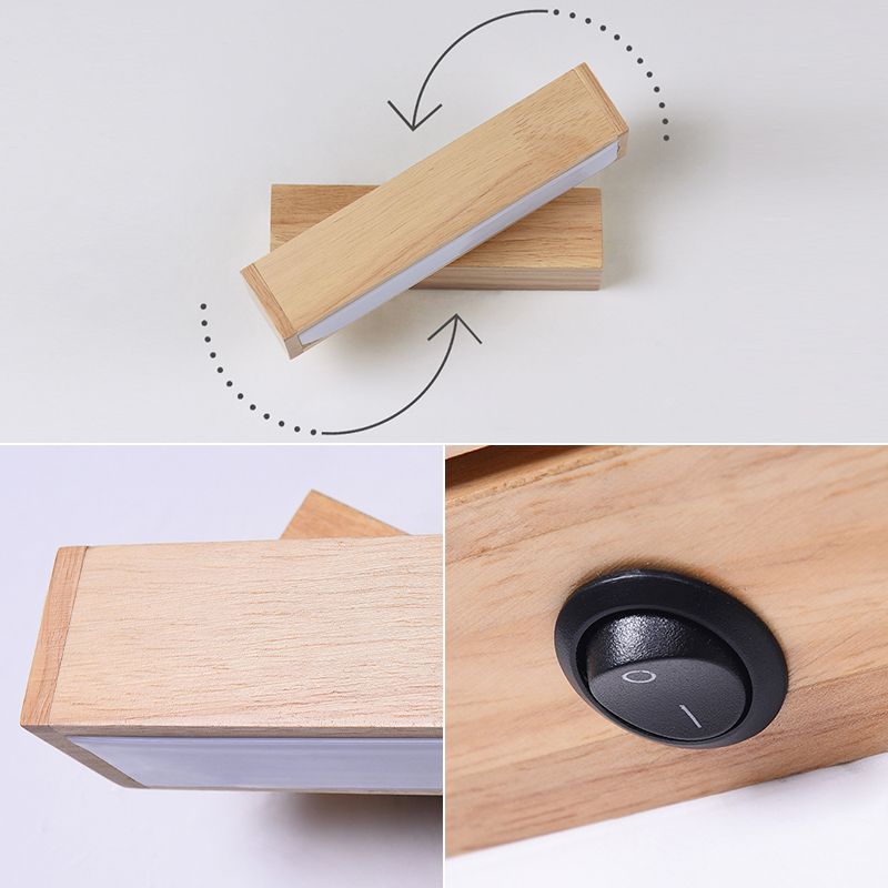 Luce da parete rettangolare a LEDGLE ROFABILE NORDICO MODERNO NORDICO MOLTO SCONCI