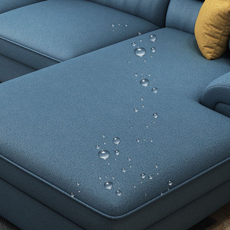 Sectores de cojines extraíbles casuales 37.4 "H Sofá de brazo superior de almohada con 4 almohadas