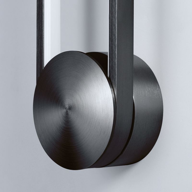 Accesorios de iluminación ovalos de pared ovalados modernos rotativos con luces de apliques de metal con sombra de gel de sílice